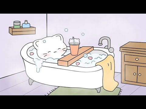 cat's self care | ASMR animation