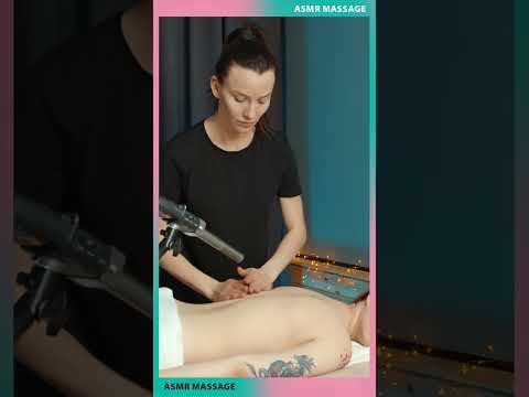 ASMR Back and Lower Back Massage by Adel to Lika #asmrade l#massageadel #barberadel