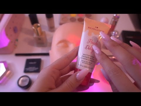 🌺 ASMR No Talking Makeup on Mannequin ~ (Layered Sounds) #asmr #makeup