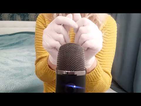 🎧 Gentle ASMR * White Latex Gloves |  Relaxing Background (No talking)