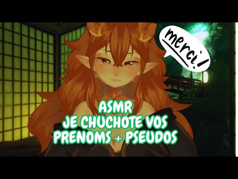 ASMR 1K MERCI INFINIMENT Je chuchote vos pseudos + prénoms