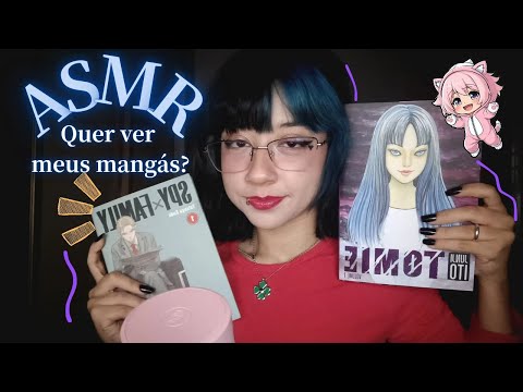 ASMR AMIGA OTAKU MOSTRA A COLEÇÃO DELA (roleplay) 📚🎌