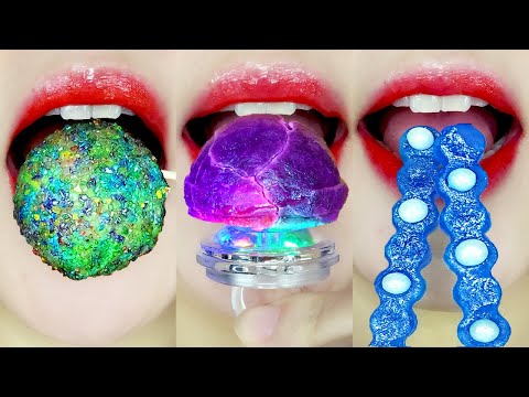 asmr KOHAKUTO EMOJI FOOD 💍🟢🐰〰️🐚🌻 코하쿠토 이모지 먹방 eating sounds