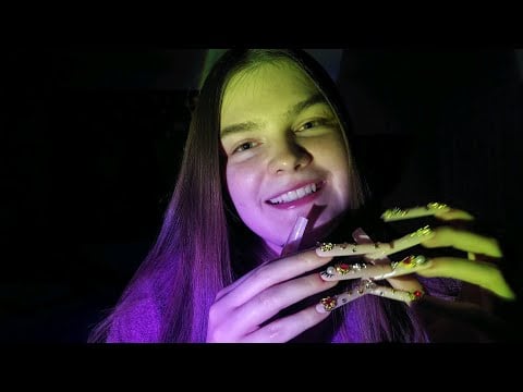 Extremely Tingly Nail Tapping and Soft Sleepy Whispers ASMR 💤