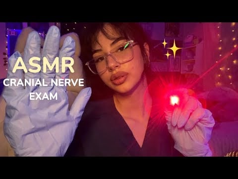 TINGLY ASMR CRANIAL NERVE EXAM 🩺✨ ROLEPLAY