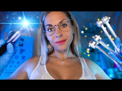 ASMR Deep EAR to EAR cleaning - Otoscope ear exam for Sleep, Roleplay