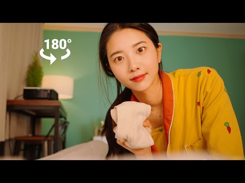 ASMR VR 집에 놀러온 아픈친구 간호해주는 롤플레이[ROLEPLAY]