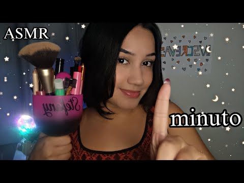 ASMR - VOU TE MAQUIAR EM 1 minuto  💤