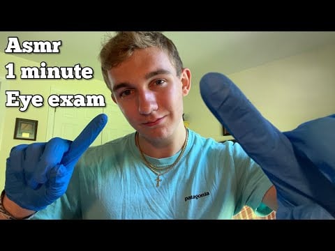 Asmr 1 minute eye exam