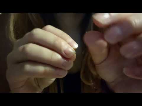 ASMR CLOSEUP HAND MOVEMENTS PLUCKING AND VISUALS