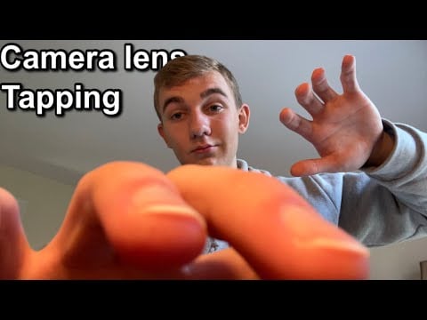Asmr camera lens tapping desk tapping and hand sounds lofi asmr