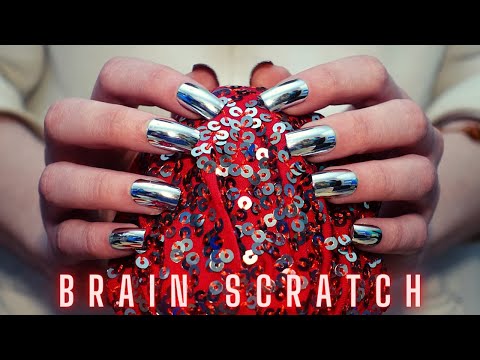 Asmr Mic Scratching - Brain Scratching with Long Nails | Asmr No Talking for Sleep - 4K