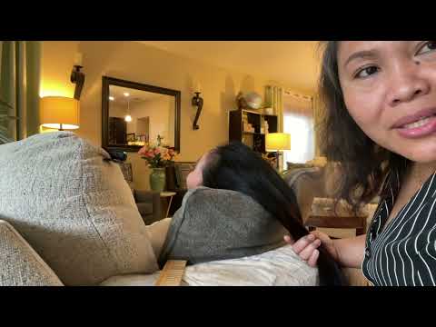 ASMR Relaxing Head Massage -Hair Brushing,Hair Styling - Hair Fixing -Adjustment -Finishing Touches