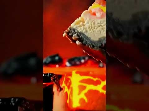 ASMR Lava Cheesecake Bite: Melty & Delicious Sounds