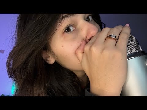 ASMR Cupped Mouth Sounds + Clicky Whispering!! 