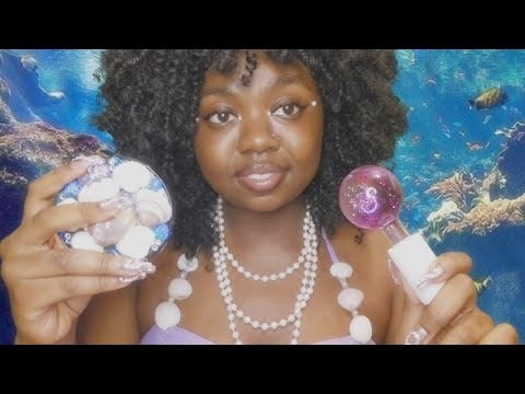 ASMR ~ Sea Mermaid Does Your Makeup 🧜🏾‍♀️ (turning you into us..) Personal Attention