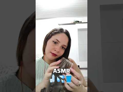 Um ASMR para te LEMBRAR de beber ÁGUA 🍶💦🫙 #asmr #beberágua #hidratese #inscreva #like