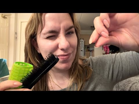 ASMR Invisible Hair Clipping and Hair Styling | No Talking 