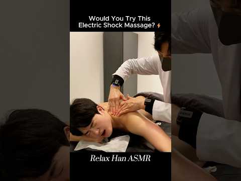 Would you try this Electric Shock Massage?⚡️🤩