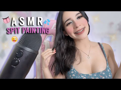 ASMR |  Spit Painting💦  | Sonidos Intensos para RELAJARTE 🎨👄