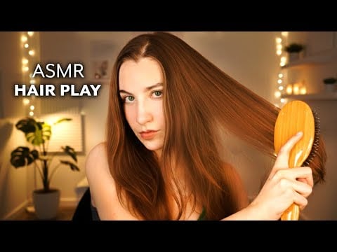 ASMR Hair Brushing & Hair Play ✨ Soft Hair Sounds, Relaxing Personal Attention for Sleep & Tingles