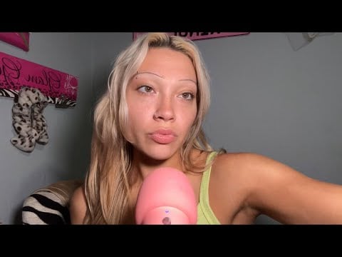 ASMR mic scratching🎙️(up close whispers, visual triggers)