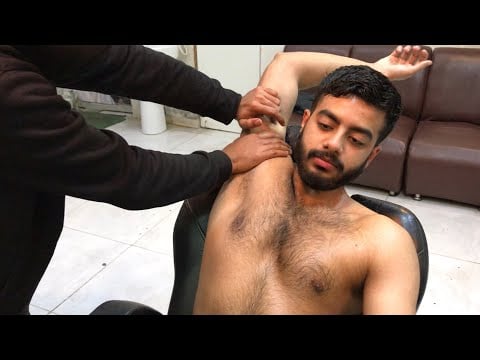 Healing Chest Massage for Deep Relaxation 💈| Back Massage | ASMR MASSAGE |