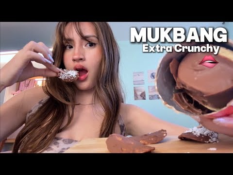 ASMR MUKBANG CRUNCHY VIRAL BLOQUE de PRINGLES con CHOCOLATE 🍫 🥵