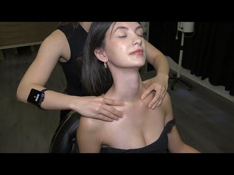 LADY TUGBA'S MASSAGE IS VERY EFFECTIVE + CRACKS + ASMR Head,Chest,Belly,Foot,Arm,Back & Body Massage