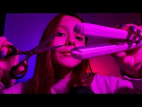 ASMR- TRATAMENTO COMPLETO: VOU LAVAR, SECAR, CORTAR E PRANCHAR SEU CABELO