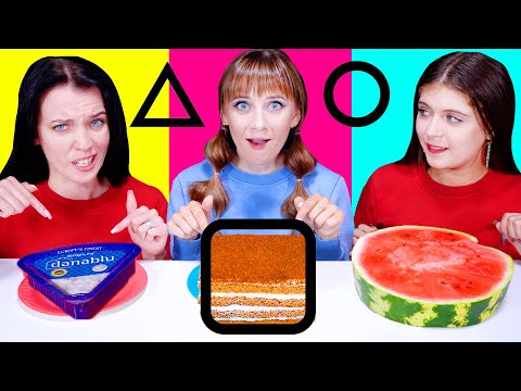 ASMR Mix Challenge Party (Big,Medium, Small Challenge | Square, Triangle, Circle Challenge)