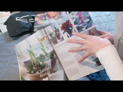 Reading Cozy Christmas Magazines ✨ ASMR Soft Spoken with Accent