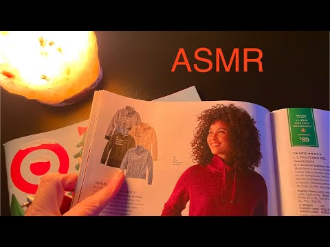 ASMR Flipping Through Target and LL Bean Catalogs