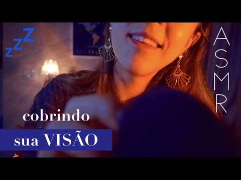 ASMR cobrindo seu rosto fazendo seus olhos PESAREM de sono 💤