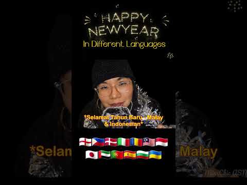 ASMR HAPPY NEW YEAR IN DIFFERENT LANGUAGES #asmrshorts #asmrlanguages #happynewyear2024  🥳🎆