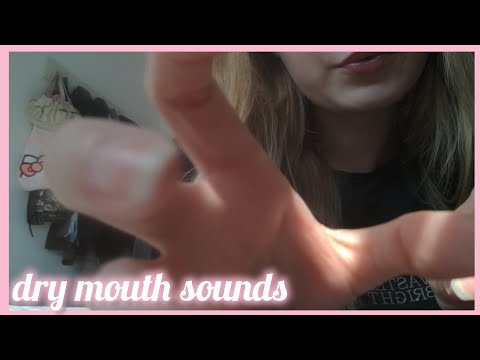 dry mouth sounds, but making them sound wet 🤍💦 [sk, tico, blink]