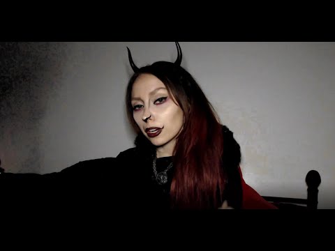 ASMR Krampus Vent Session I Whispers I Birch Bristles I Fabric Touching I Chain Jewelry