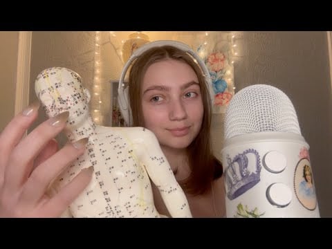 ASMR Acupuncture Doll | Full Body Tapping and Scratching (No Talking)