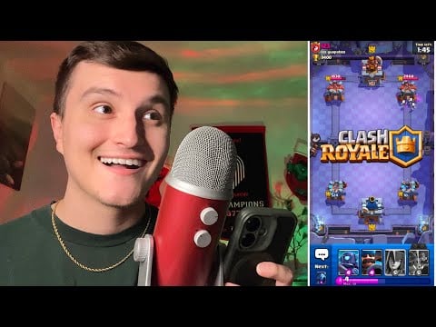 ASMR | My Last Time Playing Clash Royale…. (gameplay w/ gum chewing)