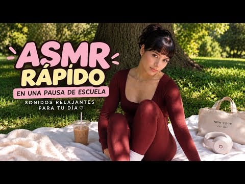 Quick ASMR During My School Break 🎧🌳✨