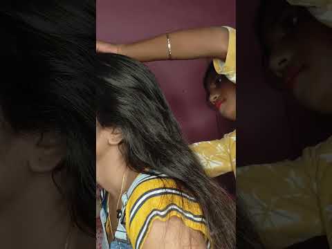 Relaxing 😌 hair touch |