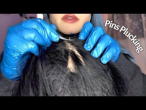 ASMR 📍Plucking Pins & Needles ✨ Deep Scalp Massage, Hairline Scratching & Sleep-Inducing Tingles