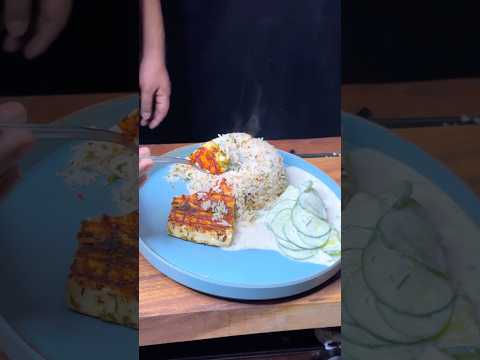 quick and easy paneer rice bowl #shorts #trendingshorts #indianasmrworld #shots