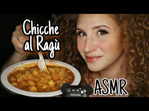 ASMR ita•MANGIO con voi le CHICCHE AL RAGU' 🍝e CIOCCOLATO FONDENTE🍫, CHIACCHIERE + "CoseDiGuenda"💕