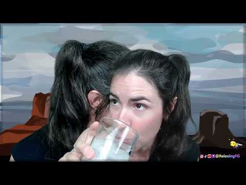 ASMR - Double Camera Drink Water