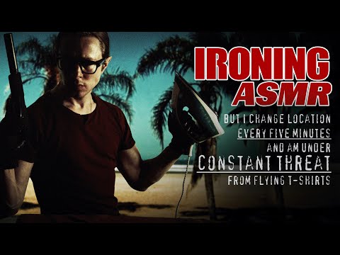 Iron Man ASMR (Ironing T-Shirt in Exotic Locations & Being Attacked Sometimes)