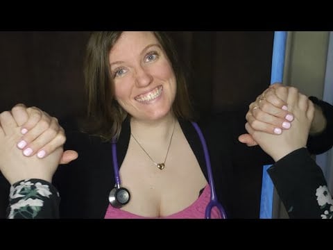 [ASMR] Chaotic Nurse Intake | REAL Person POV (roleplay, writing, massage, whispers)