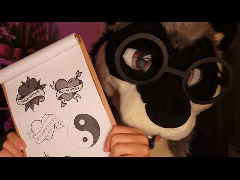 [Furry ASMR] Getting a Tattoo 🖤 | Choosing Your Design & Personal Attention
