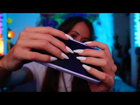 ASMR / Tapping For Relaxation and Sleep (long nails & whispers)