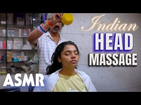 ASMR Indian Head Massage Pressure Points || Combined With Silent Palm Vibrations For Migraine Relief
